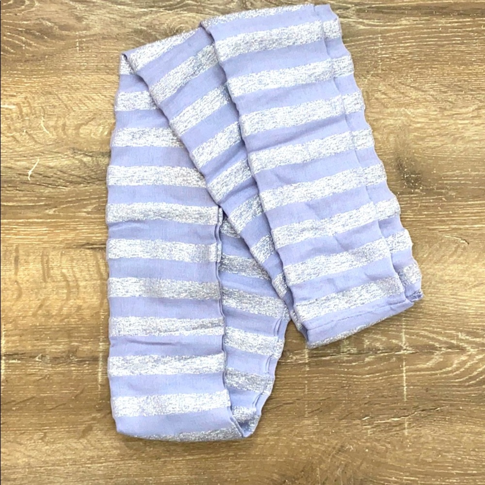 Purple and silver scarf